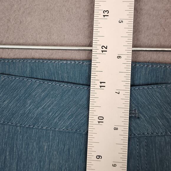 EDDIE BAUER Pants Womens 18 Blue Cargo Stretch Capri Nylon Outdoor Hiking Summer - Picture 4 of 10